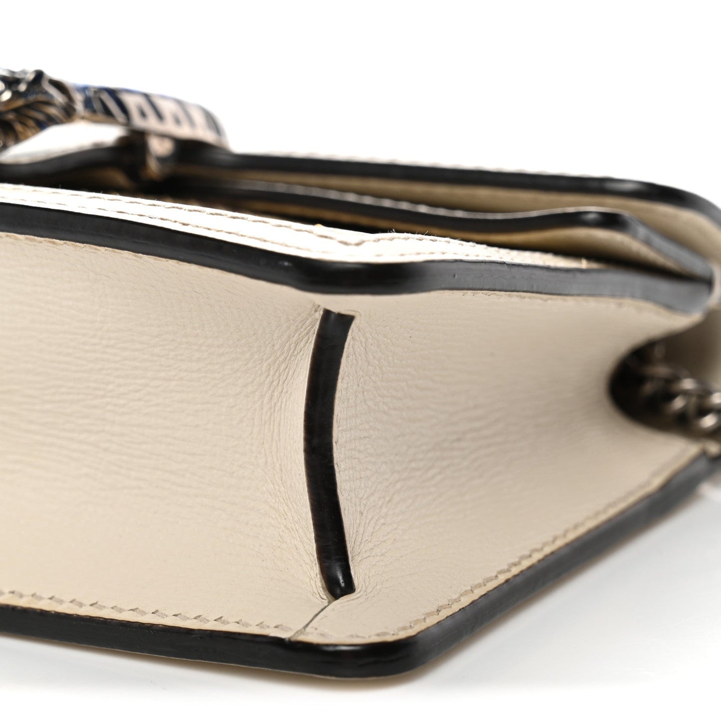 Snakeskin Azalea Calfskin Enamel Super Mini Dionysus Shoulder Bag New Rock White Electric Blue