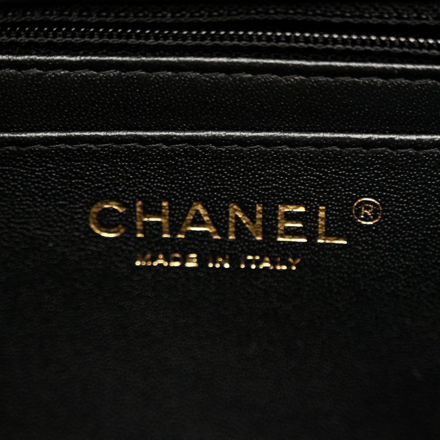 Lambskin Quilted Mini Square Flap Black