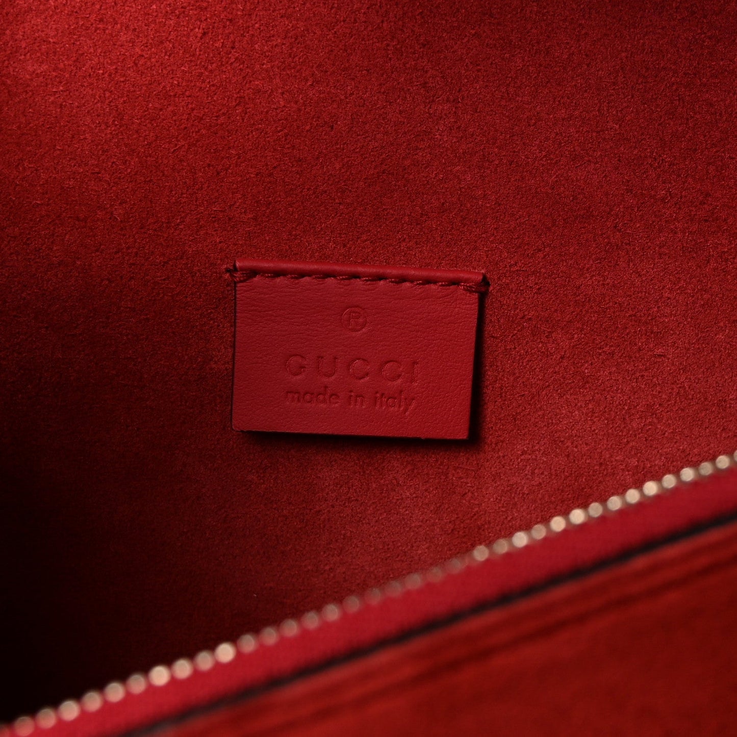 GG Supreme Monogram Suede Small Dionysus Shoulder Bag Beige Ebony Vulcanic Red