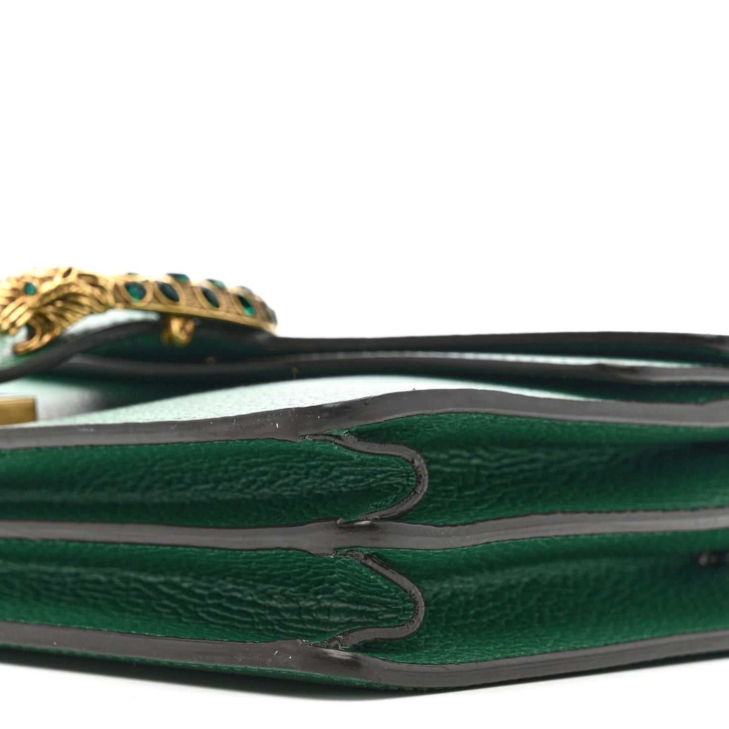 Dollar Calfskin Crystal Small Dionysus Shoulder Bag Emerald