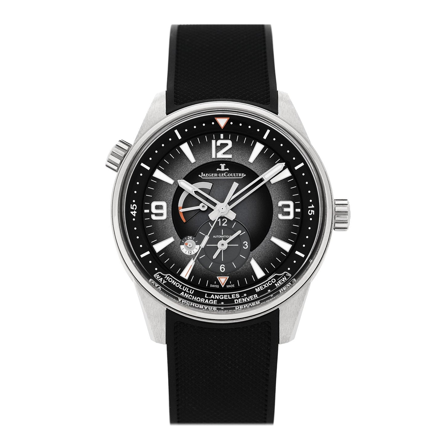 Stainless Steel Rubber 42mm Polaris Automatic Watch Grey Q9078640