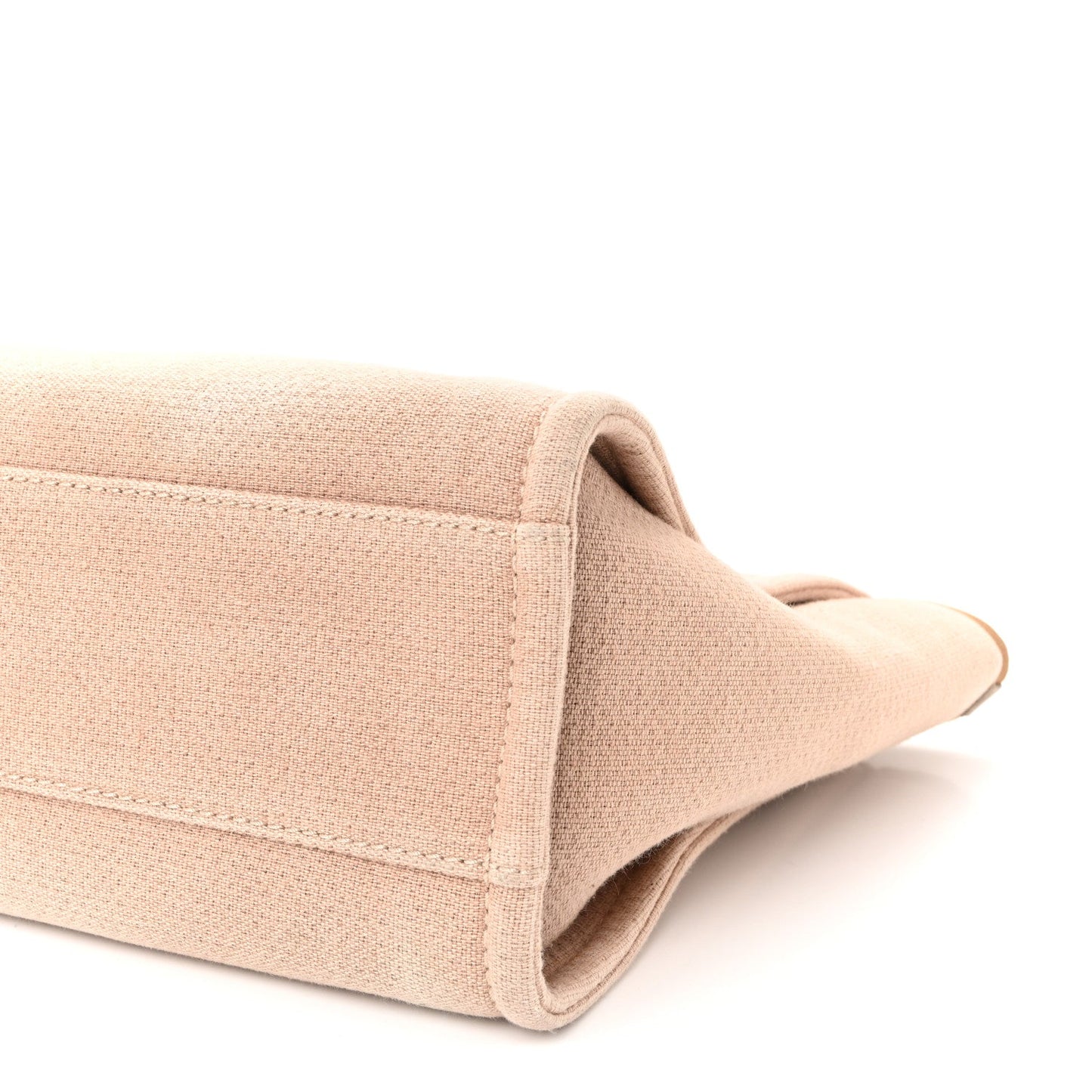 Mixed Fibers Small Deauville Tote Beige