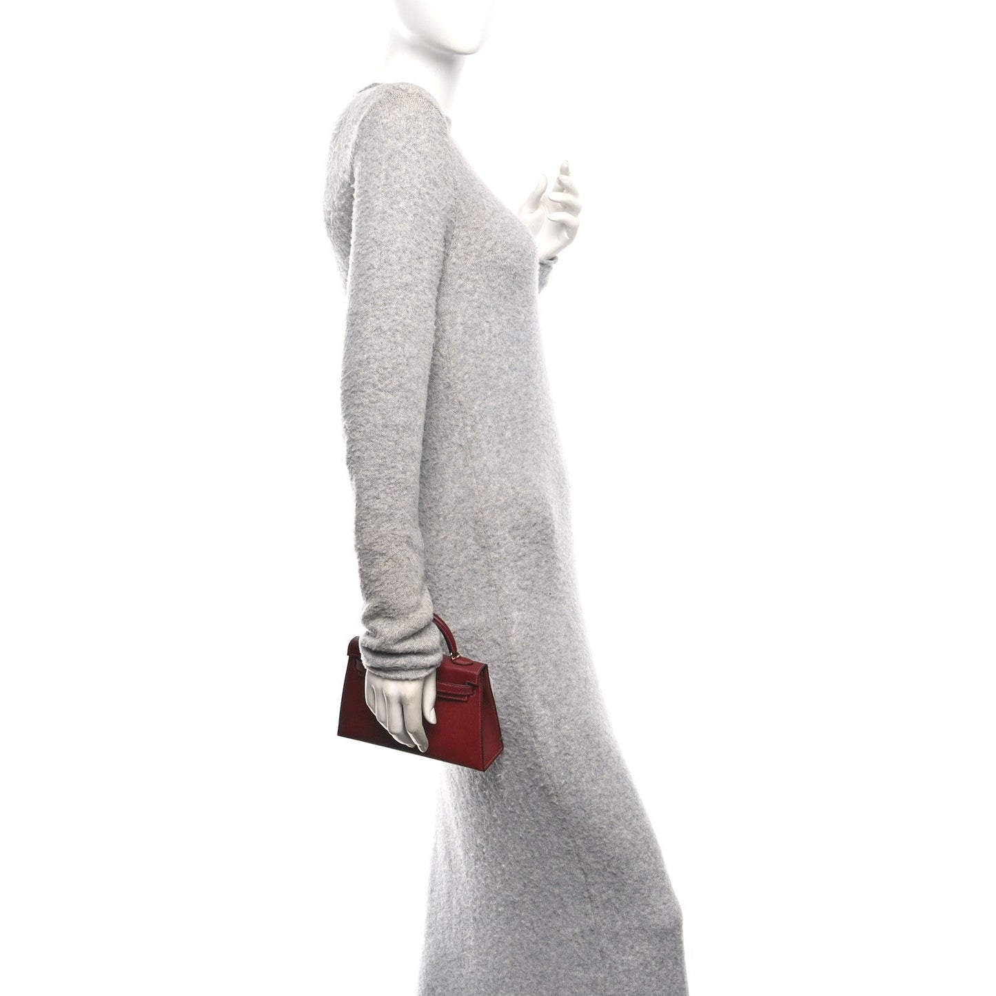 Madame Calfskin Mini Kelly Sellier 20 Rouge H