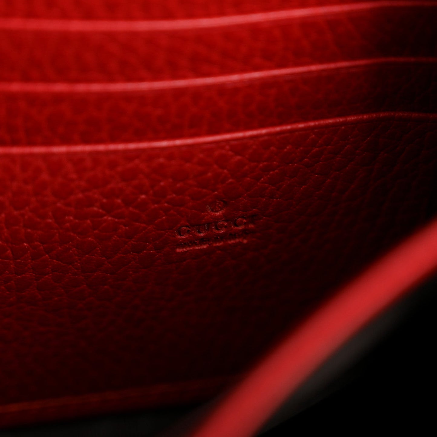 Calfskin Mini Dionysus Chain Wallet Hibiscus Red
