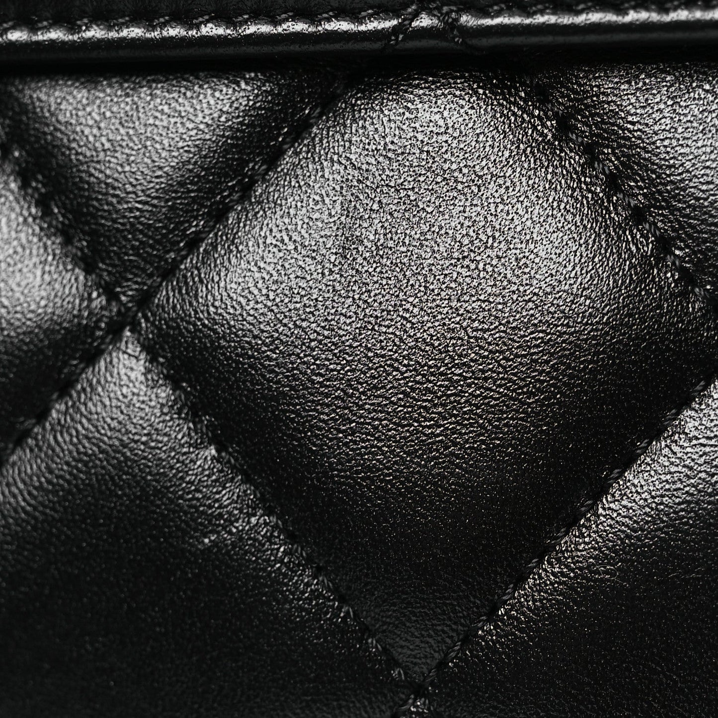 Lambskin Quilted Small Trendy CC Dual Handle Flap Bag Black
