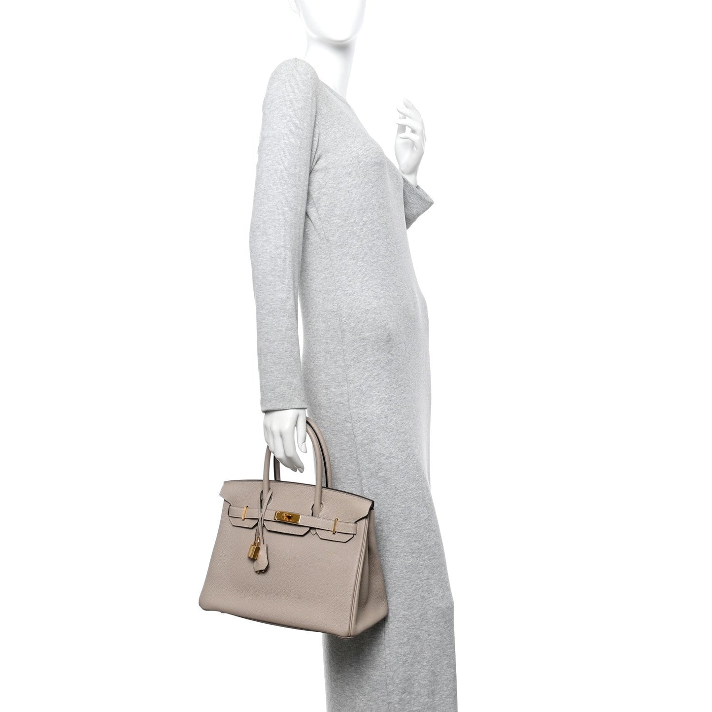 Togo Birkin 30 Gris Tourterelle