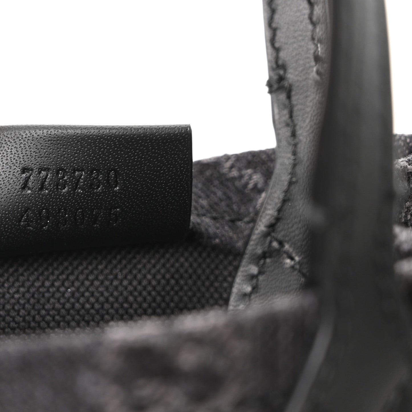 Denim GG Monogram Calfskin Mini Ophidia Tote Bag Black