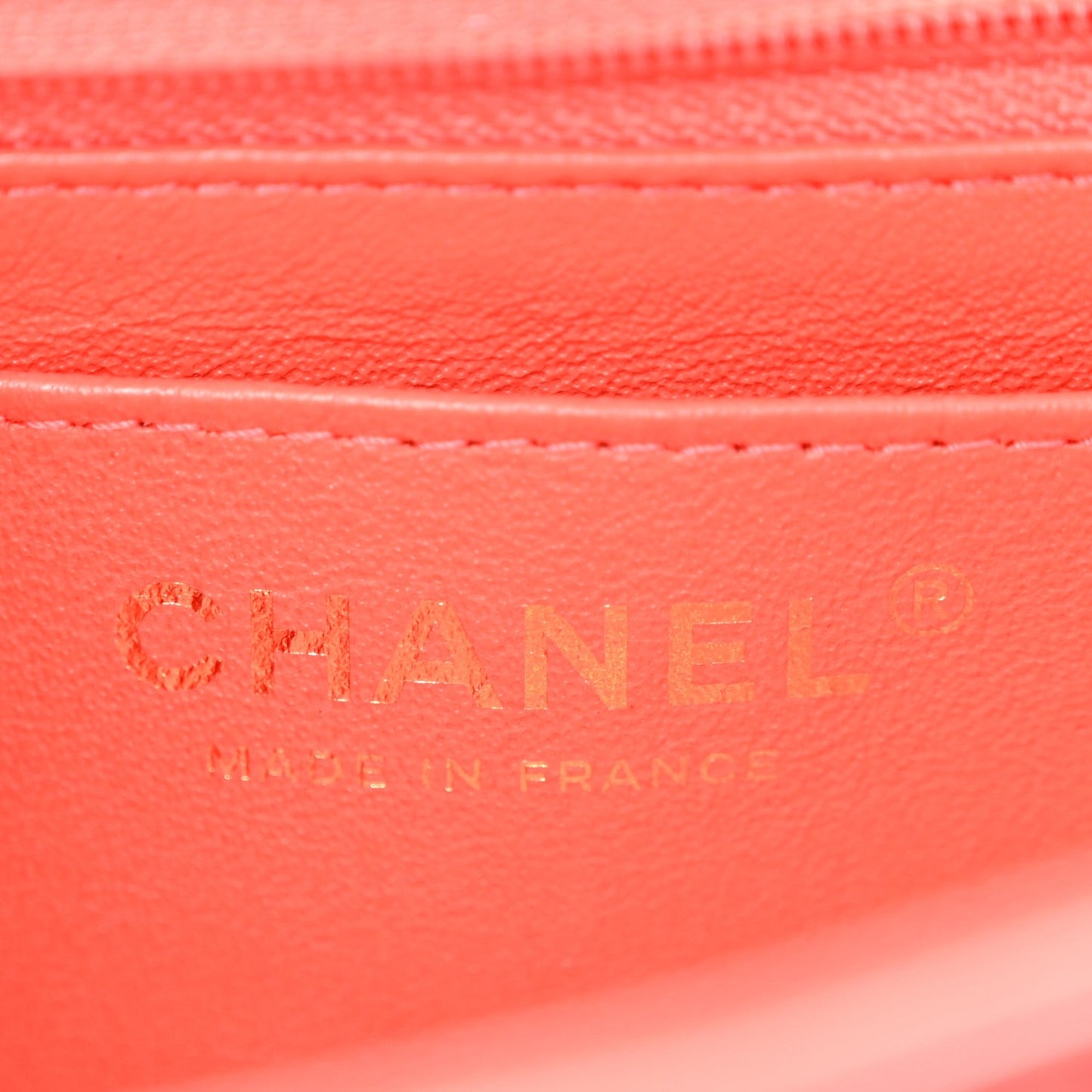 Lambskin Quilted Mini Rectangular Flap Red