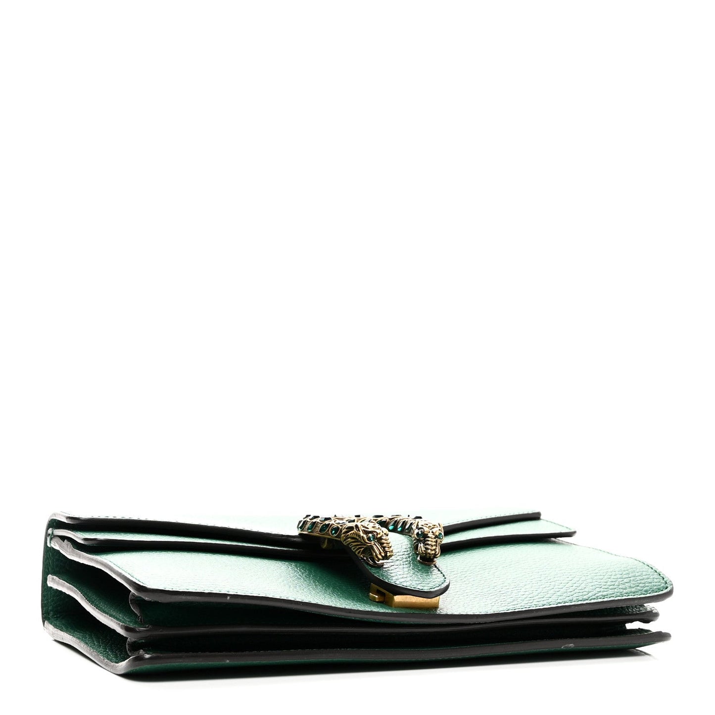 Pebbled Calfskin Small Dionysus Shoulder Bag Emerald