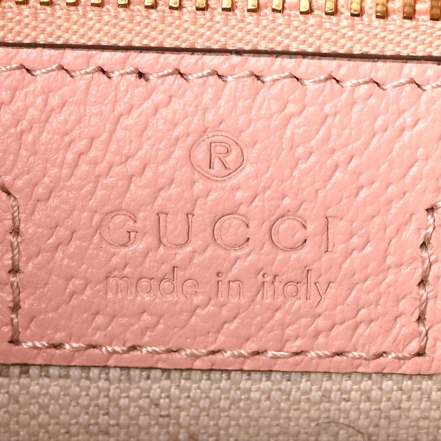 GG Supreme Monogram Textured Dollar Calfskin Mini Ophidia Flap Shoulder Bag Rose Pink