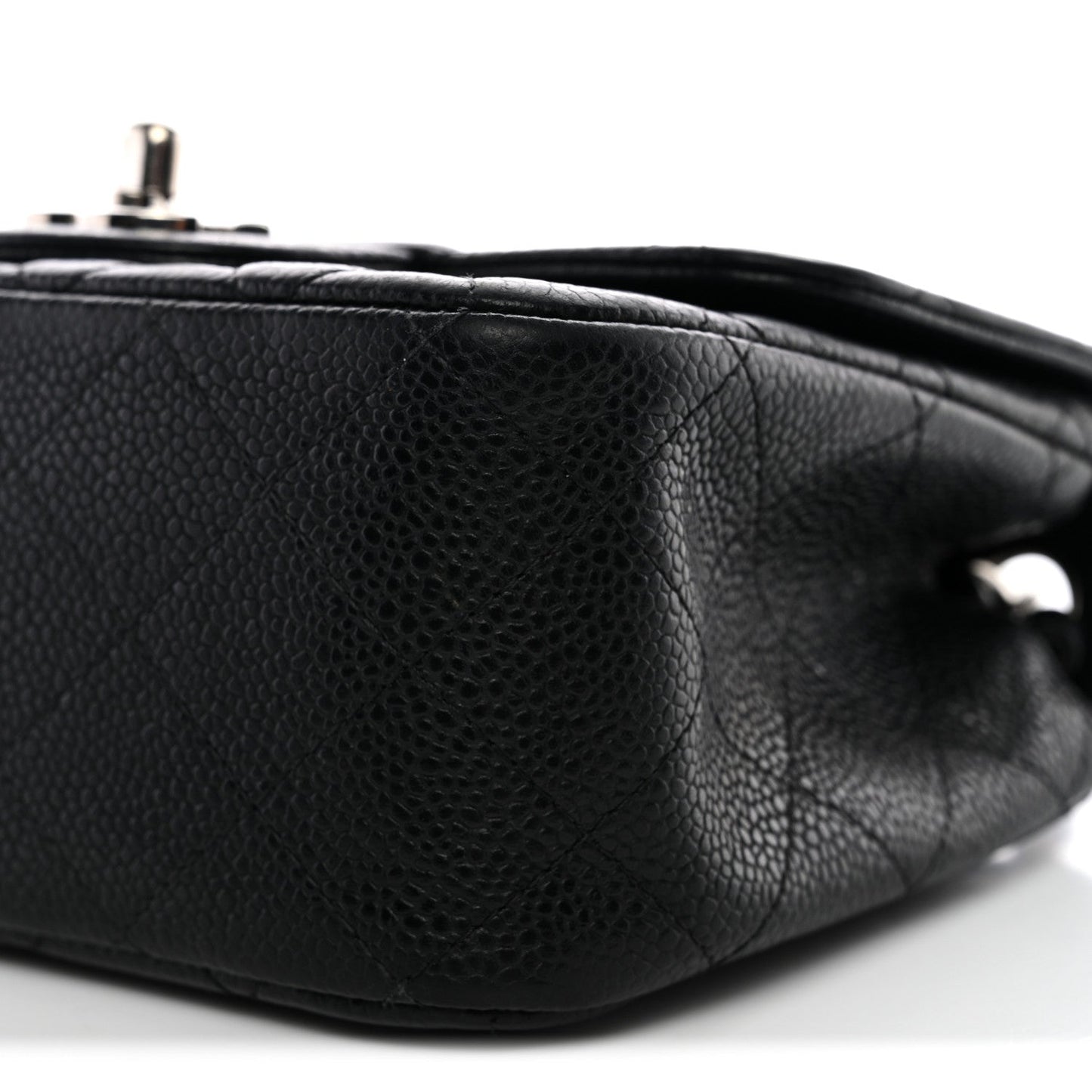 Caviar Quilted Mini Square Flap Black