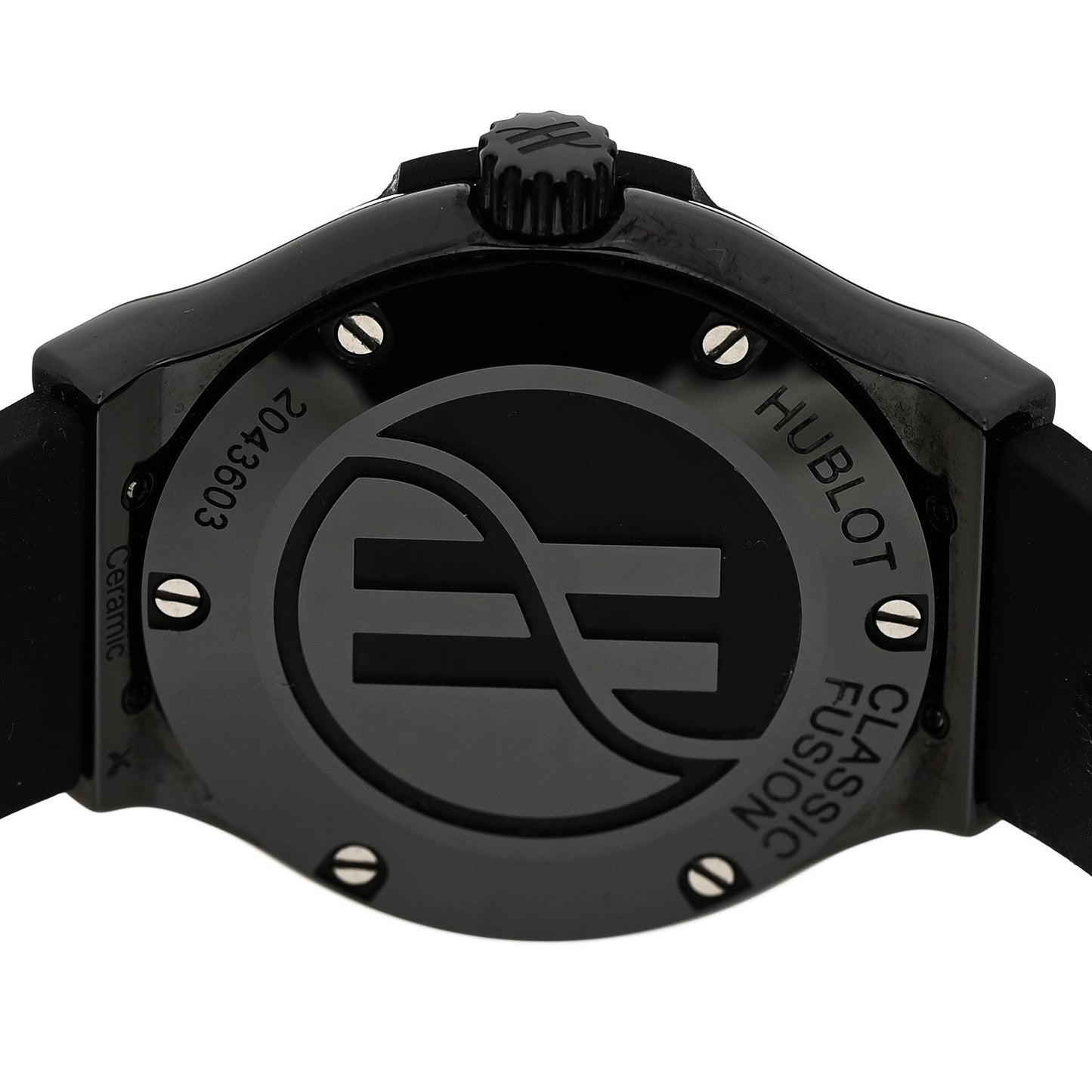 Ceramic Rubber 33mm Classic Fusion Black Magic Quartz Watch Black 581.CX.1270.RX.MDM