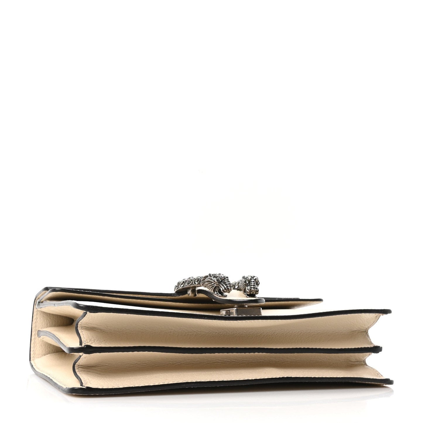 Textured Calfskin Crystal Small Dionysus Shoulder Bag Mystic White
