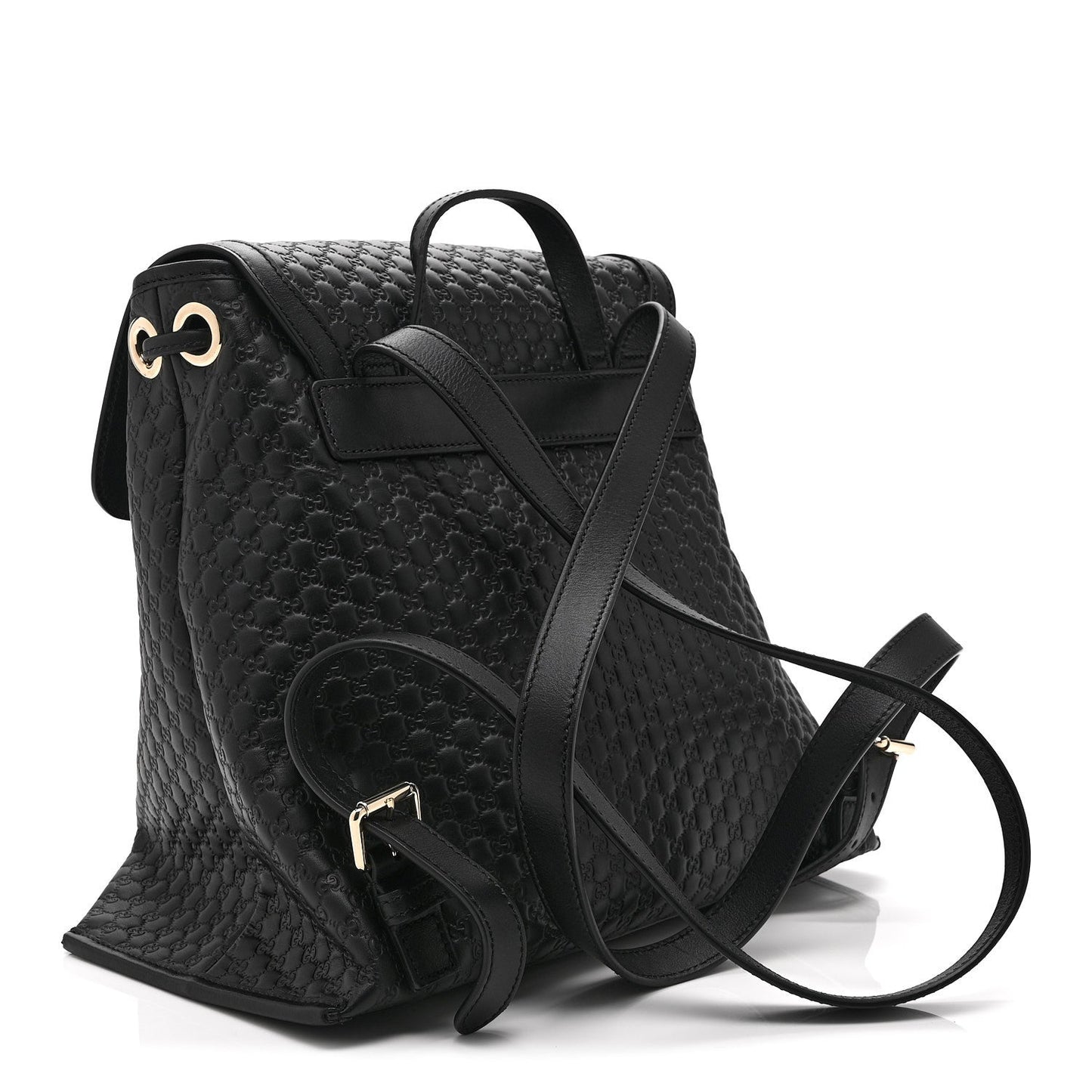 Microguccissima Drawstring Backpack Black