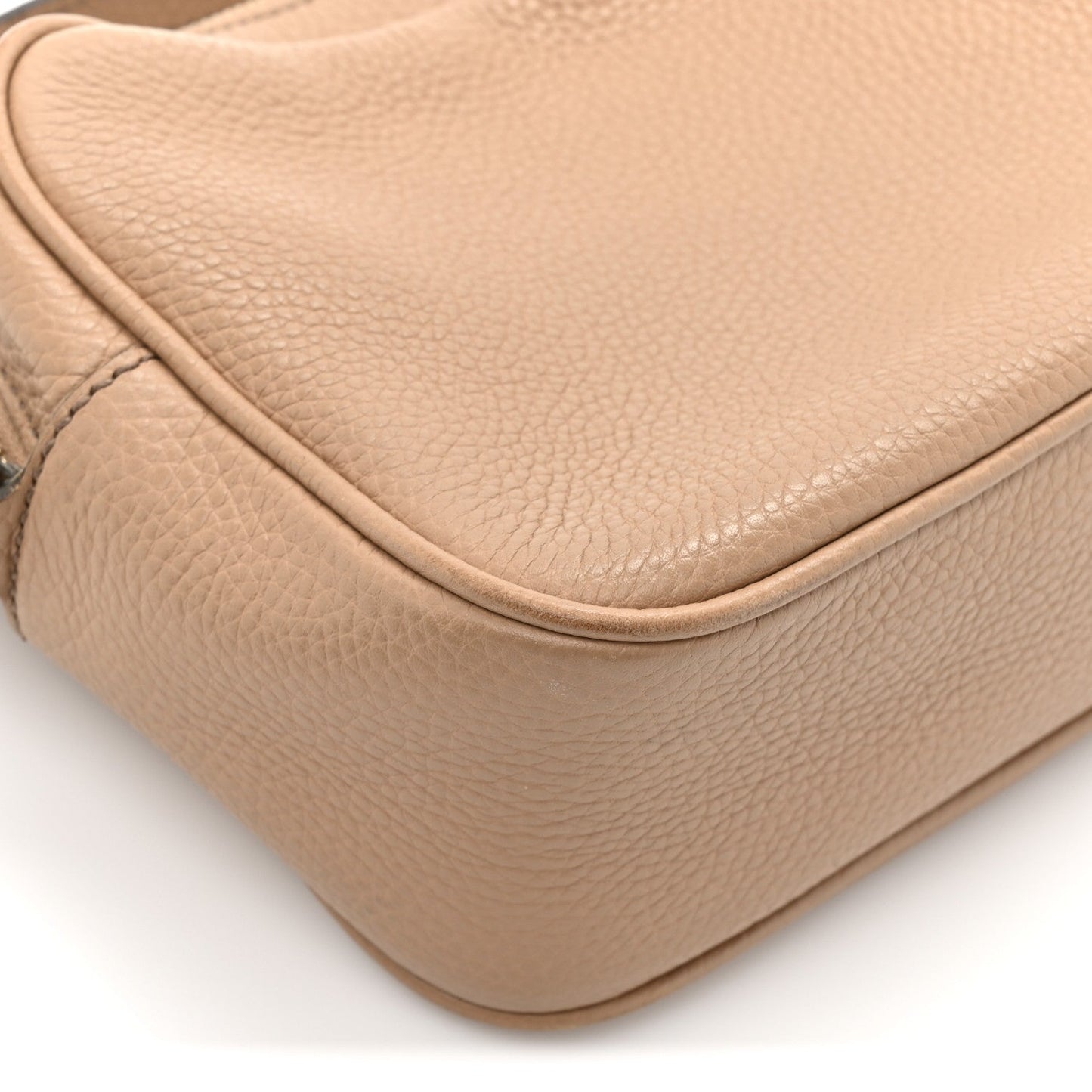 Pebbled Calfskin Small Soho Disco Bag Rose Beige
