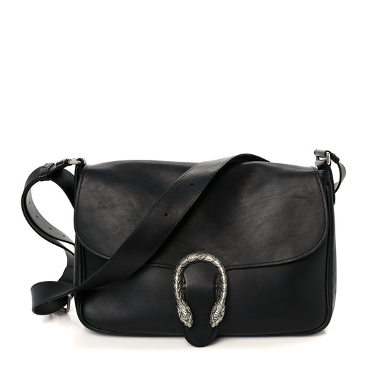 Calfskin Dionysus Messenger Bag Black