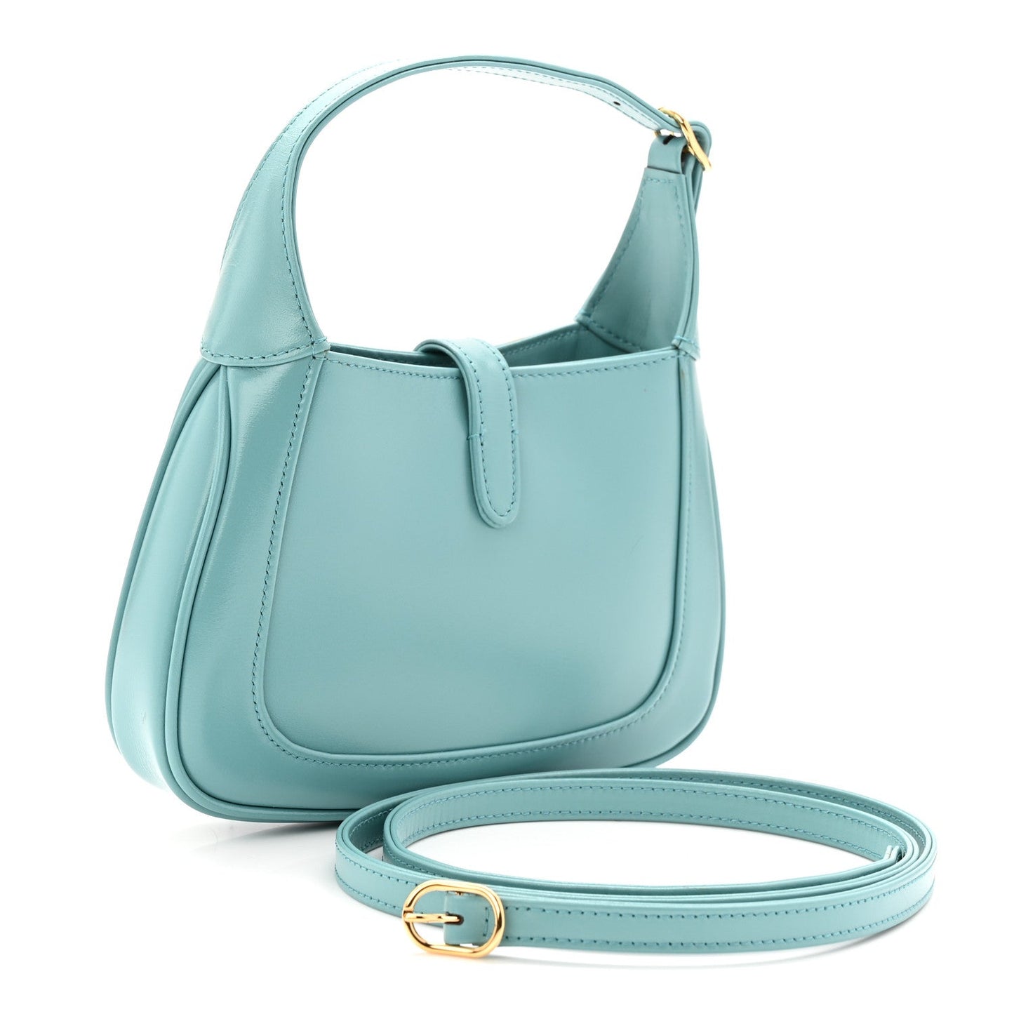 Boarded Dyana Lux Calfskin Mini Jackie 1961 Hobo Dusty Azure