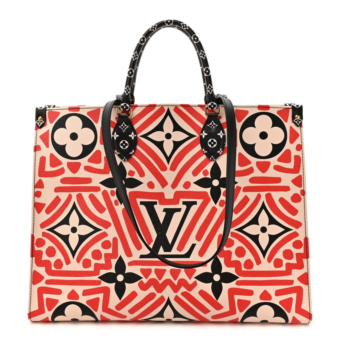 Monogram Giant Crafty Onthego GM Creme Rouge Black