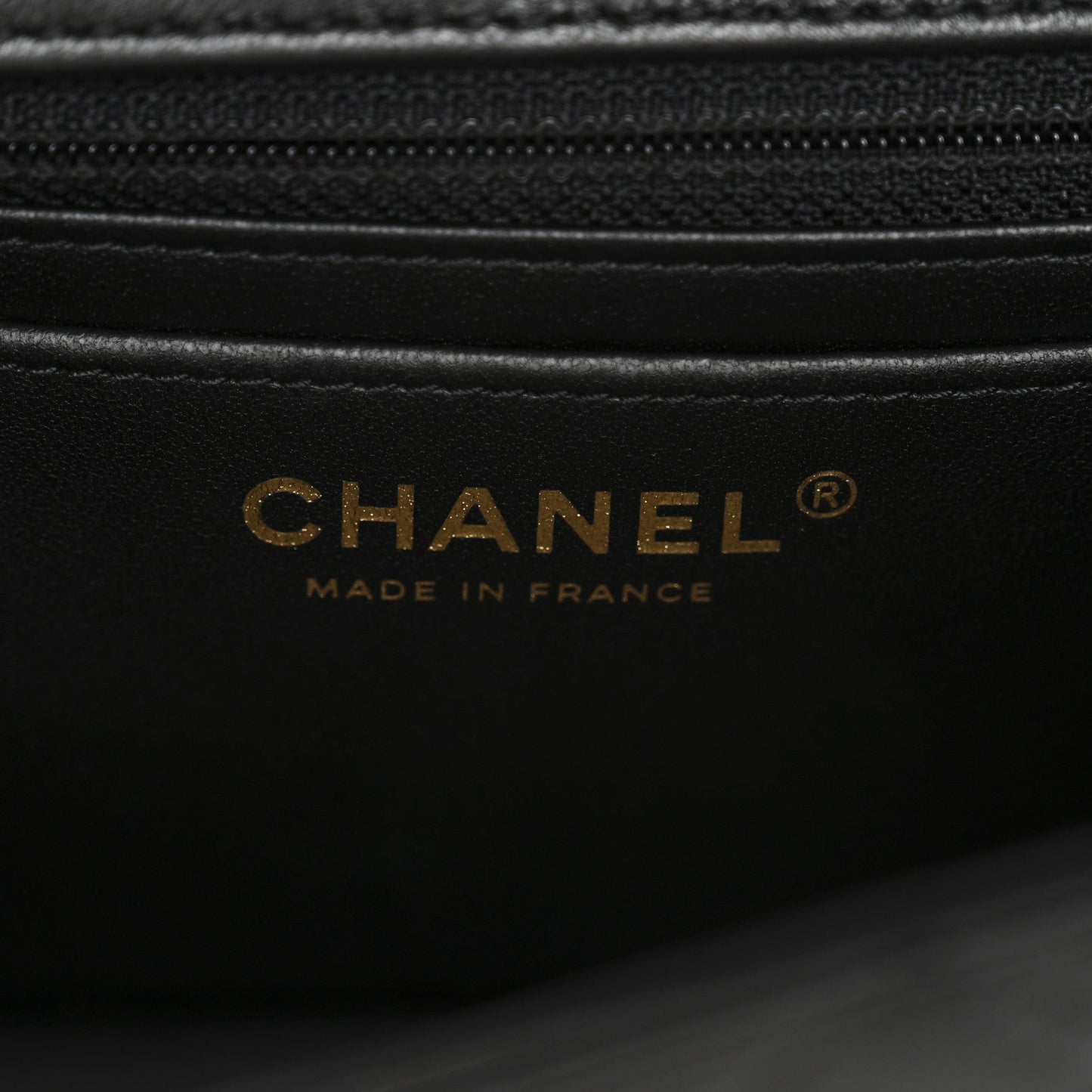 Lambskin Quilted Mini Rectangular Flap Black