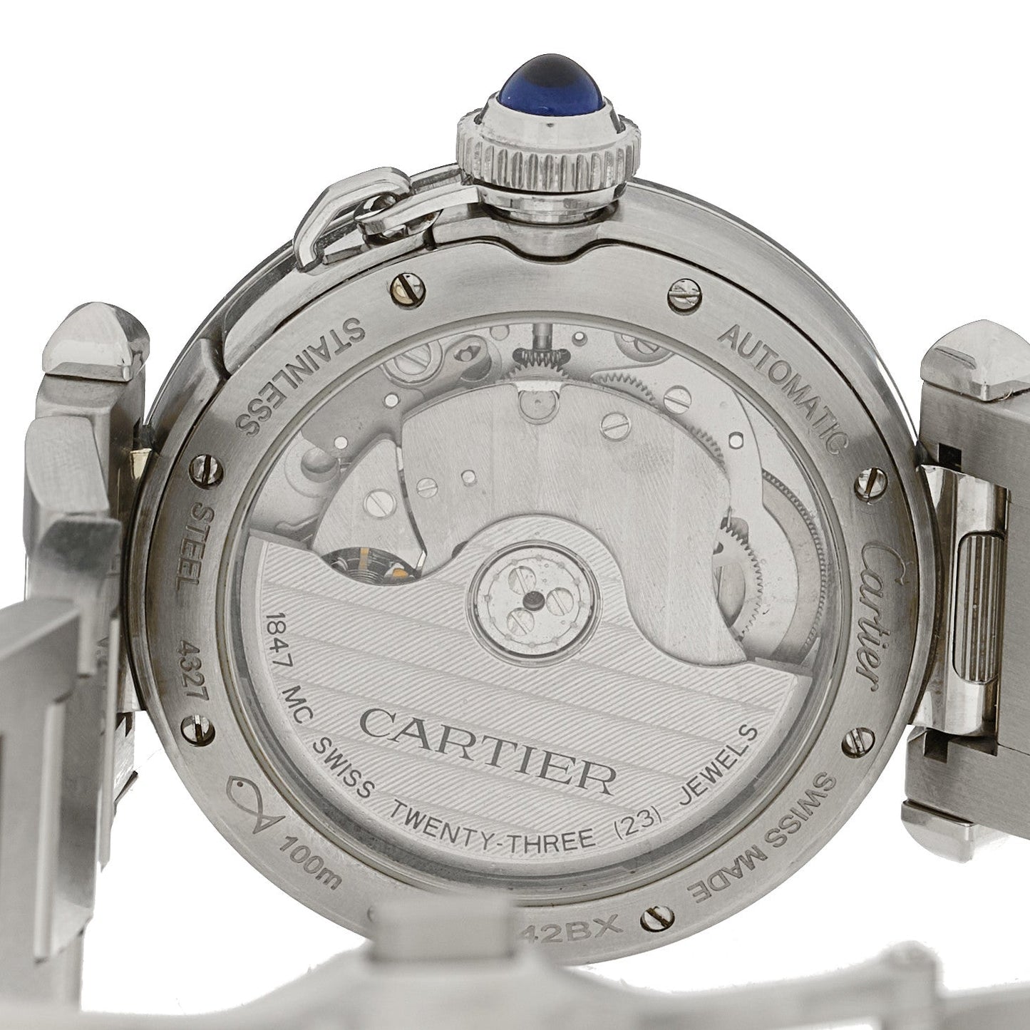 Stainless Steel 35mm Pasha C Automatic Watch Silver
