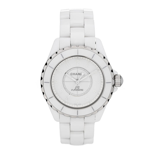 Stainless Steel Ceramic 38mm J12 Phantom Automatic Watch White