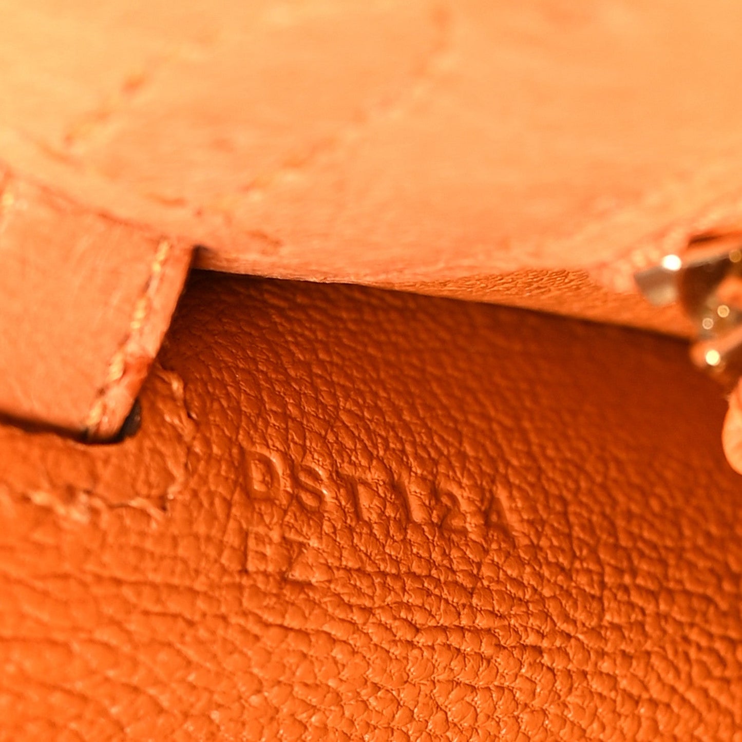 Ostrich Kelly Sellier 25 Abricot