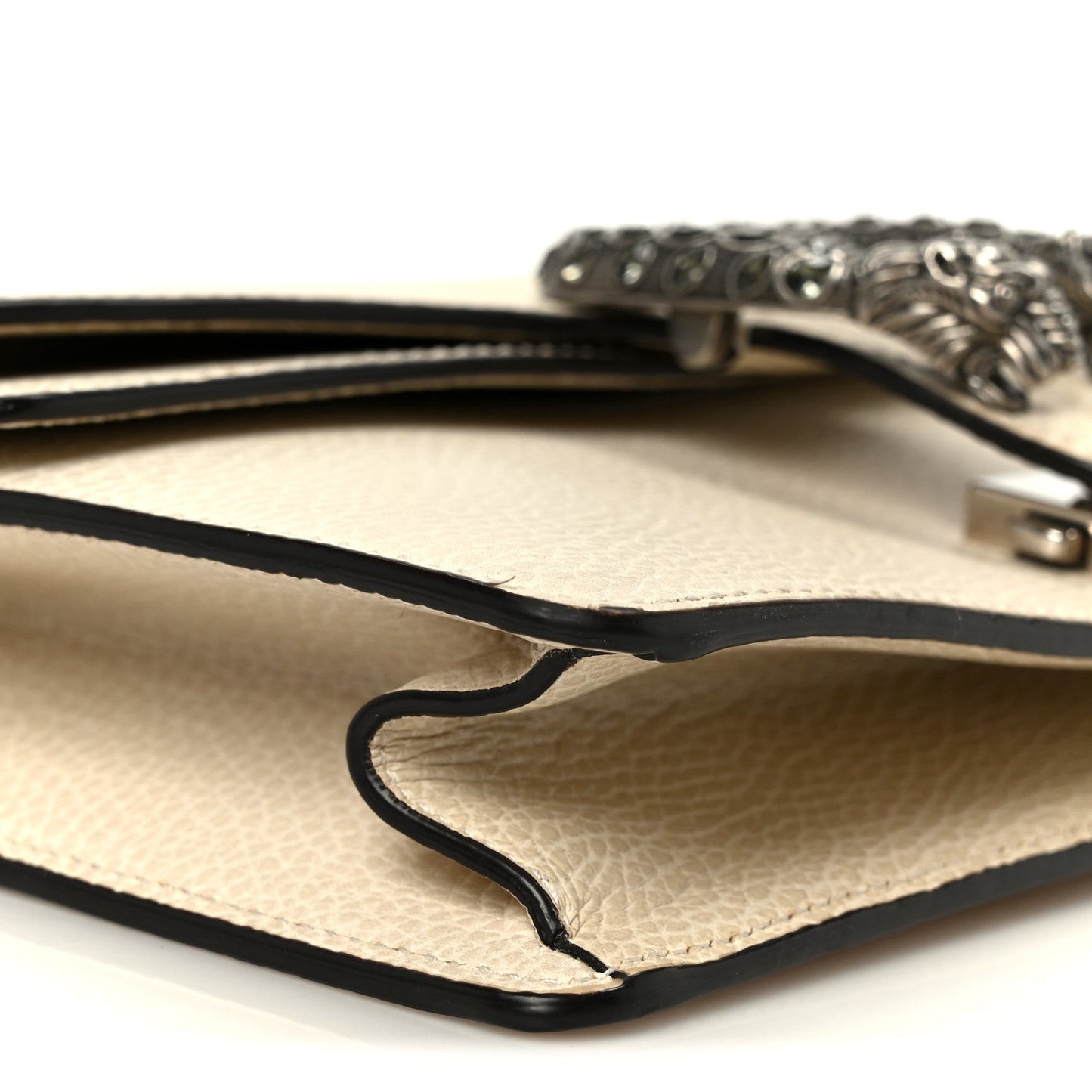 Dollar Calfskin Crystal Small Dionysus Shoulder Bag Mystic White