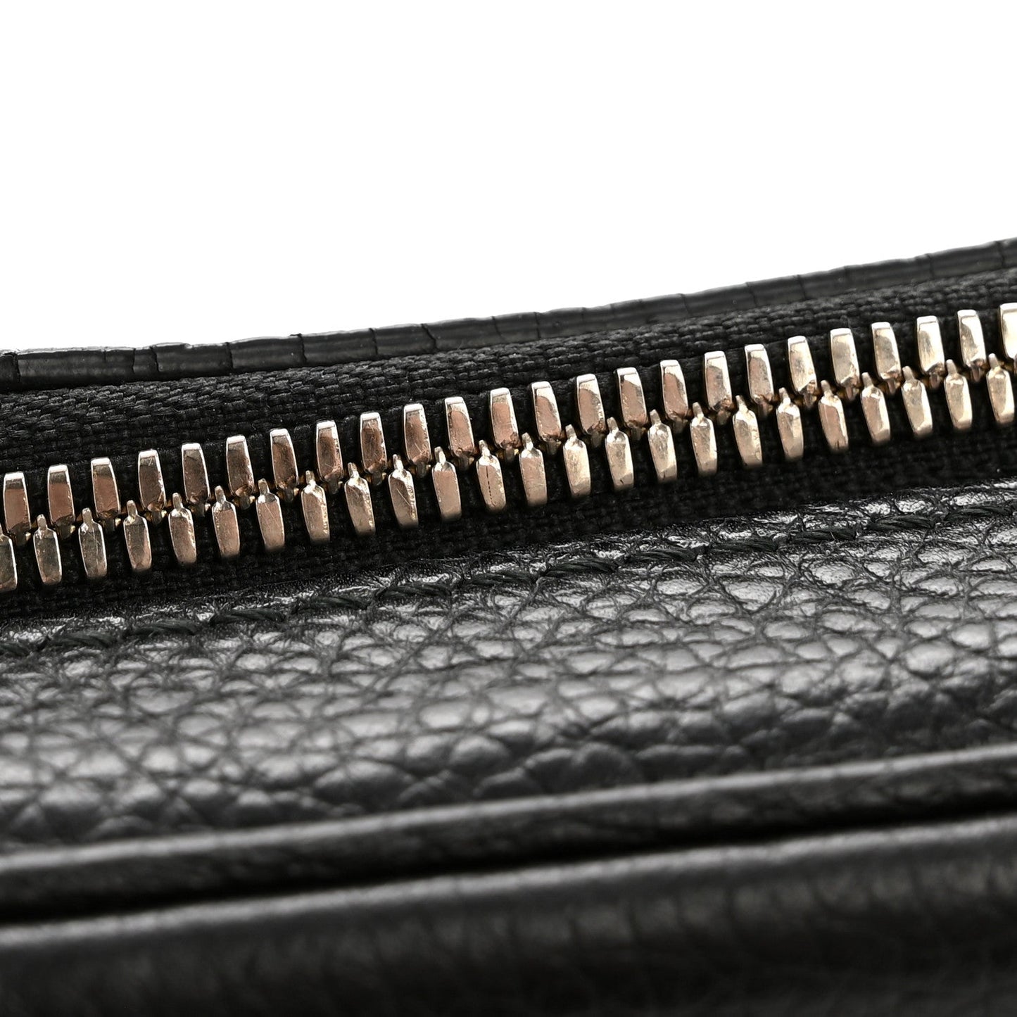 Pebbled Calfskin Small Soho Disco Bag Black