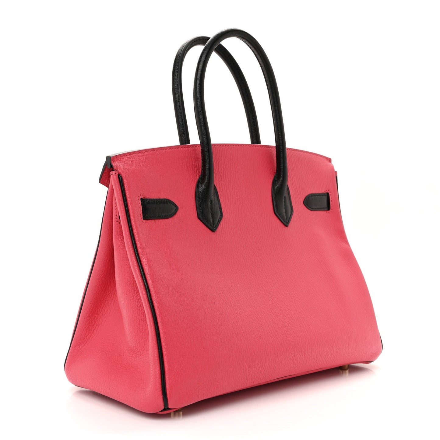 Chevre Mysore Horseshoe Birkin 30 Bougainvillea Black