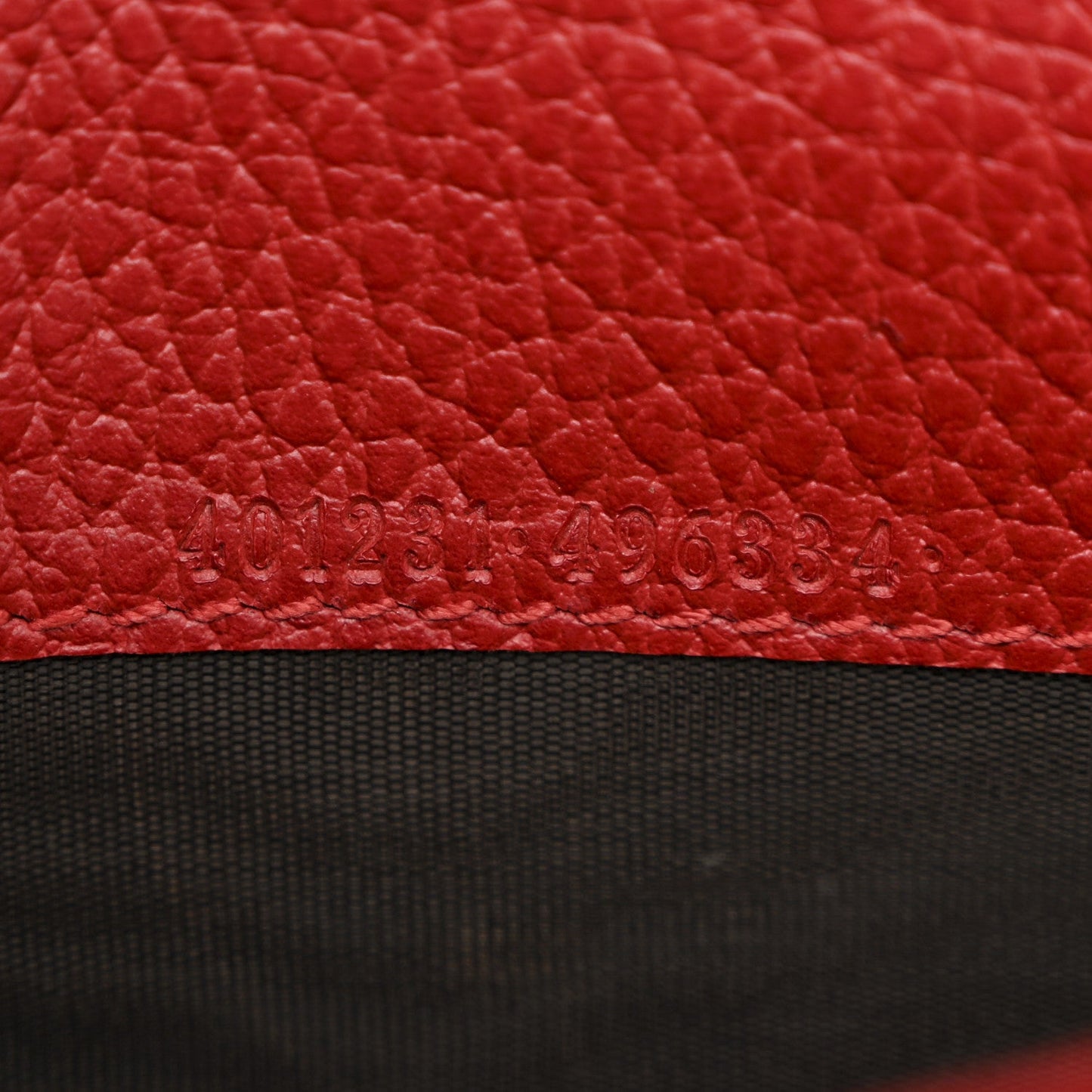 Calfskin Mini Dionysus Chain Wallet Hibiscus Red