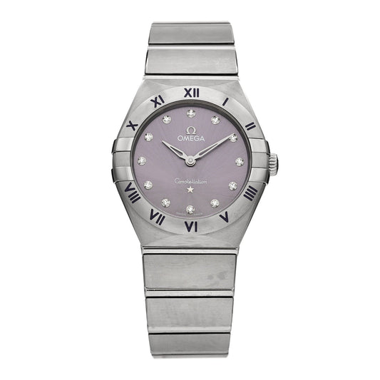 Stainless Steel Diamond 28mm Constellation Quartz Watch Purple 131.10.28.60.60.002
