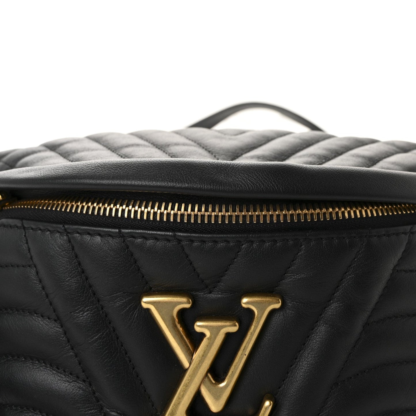 Calfskin Quilted New Wave Bumbag Black