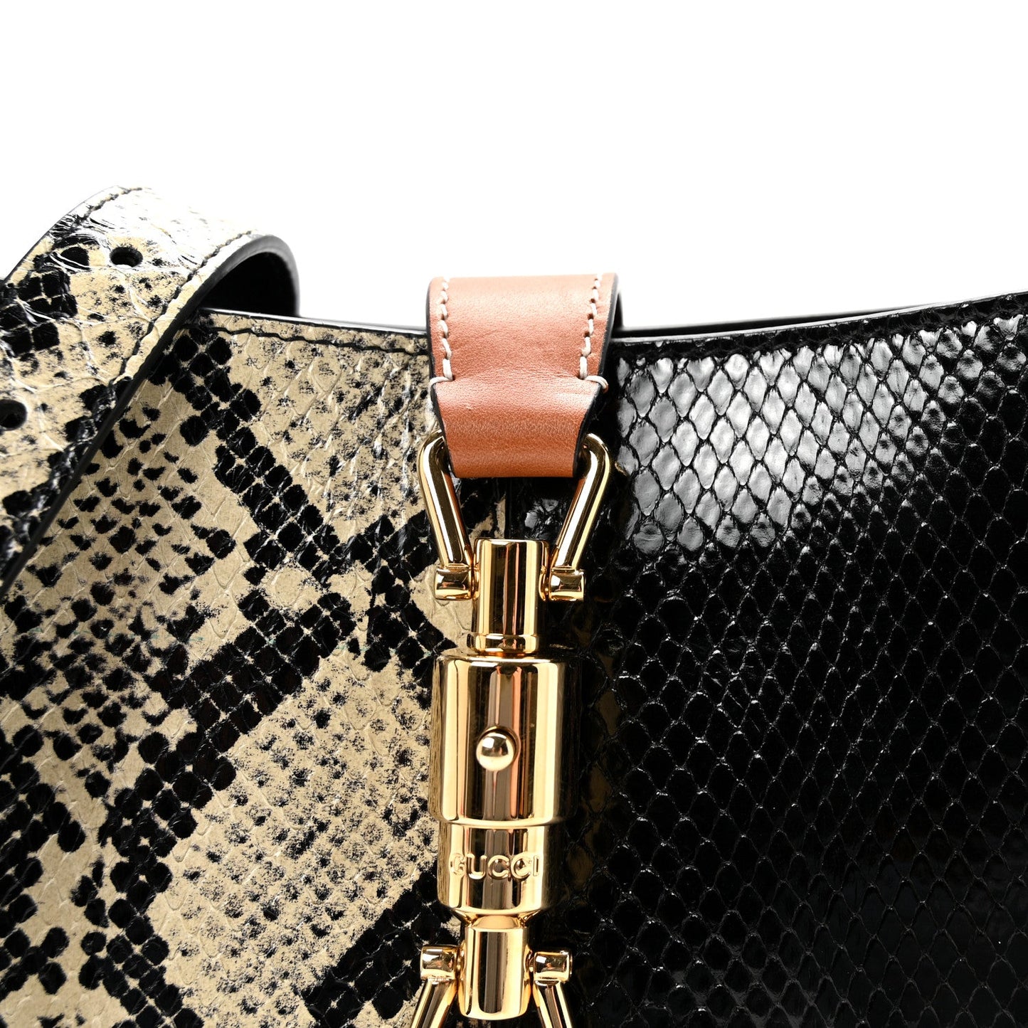 Snakeskin Small Jackie 1961 Hobo Black Beige