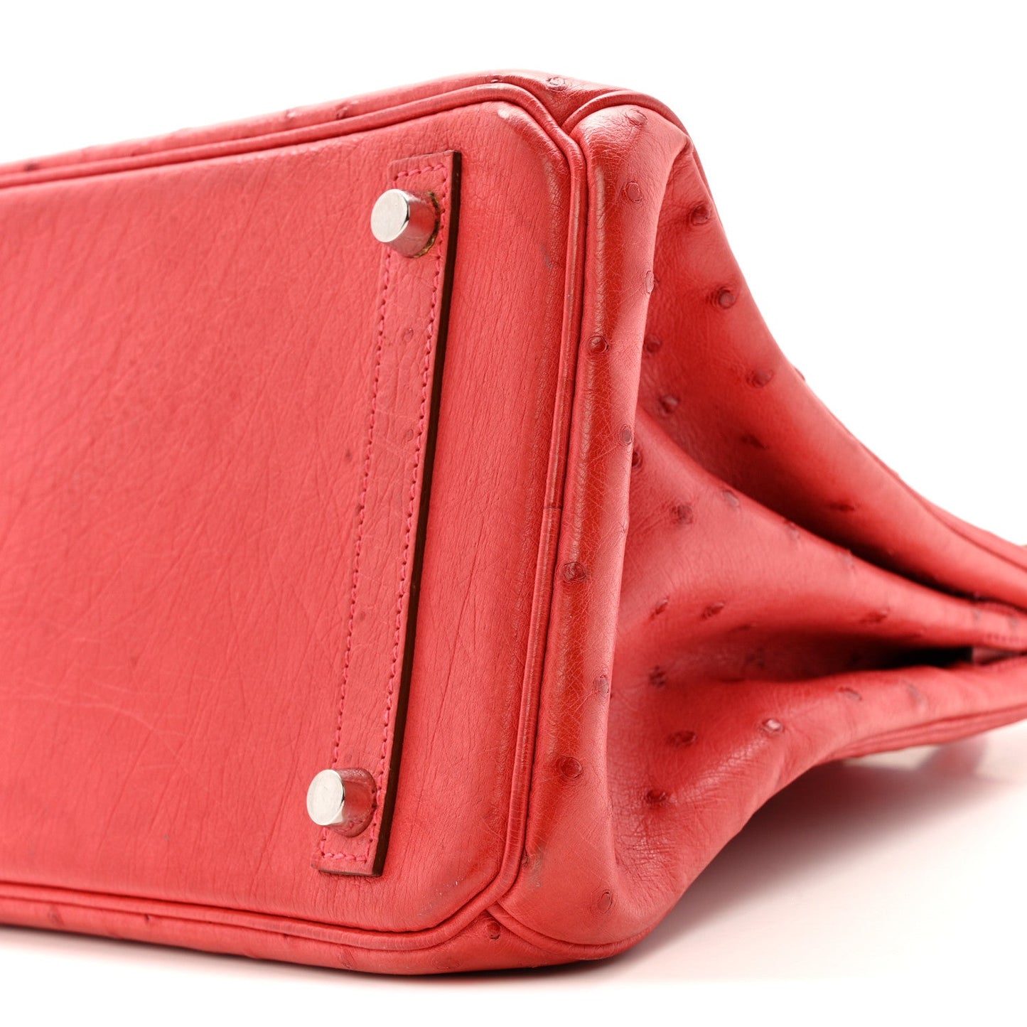 Ostrich Birkin 30 Rouge Vif