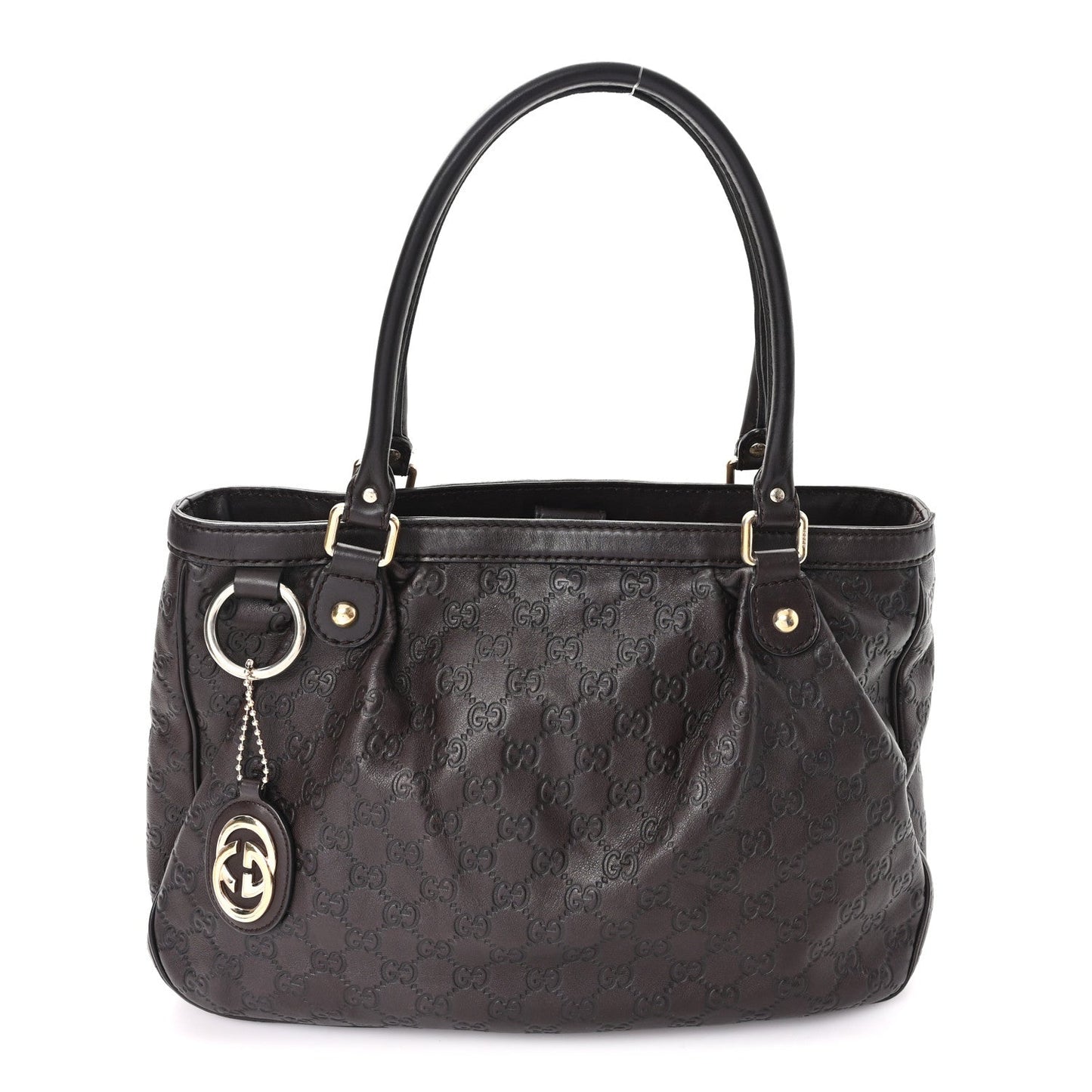 Guccissima Medium Sukey Top Handle Tote Chocolate