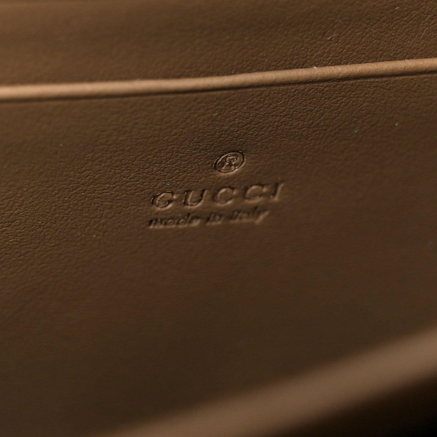 GG Supreme Monogram Mini Dionysus Chain Wallet Beige Taupe