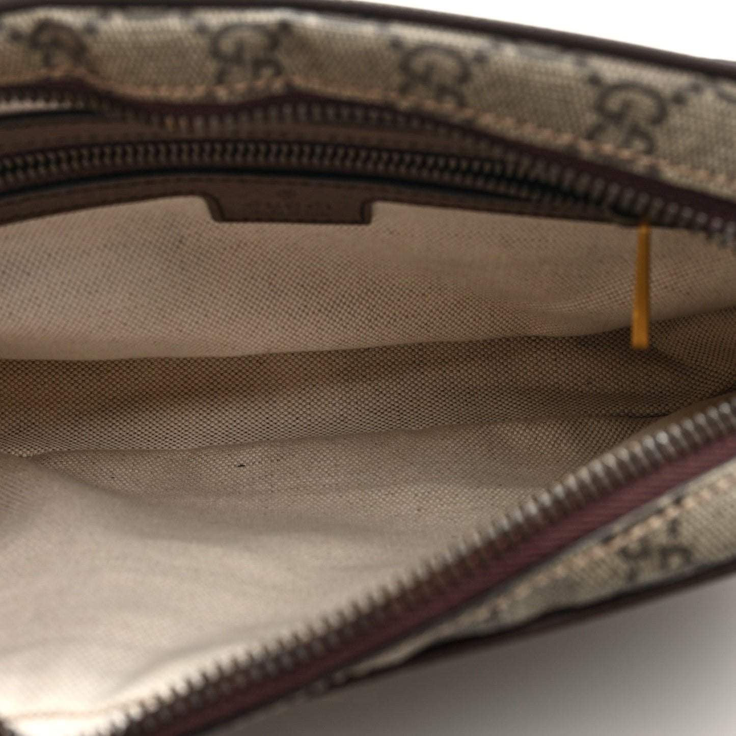 Soft GG Supreme Monogram Medium Ophidia Belt Bag Dark Brown
