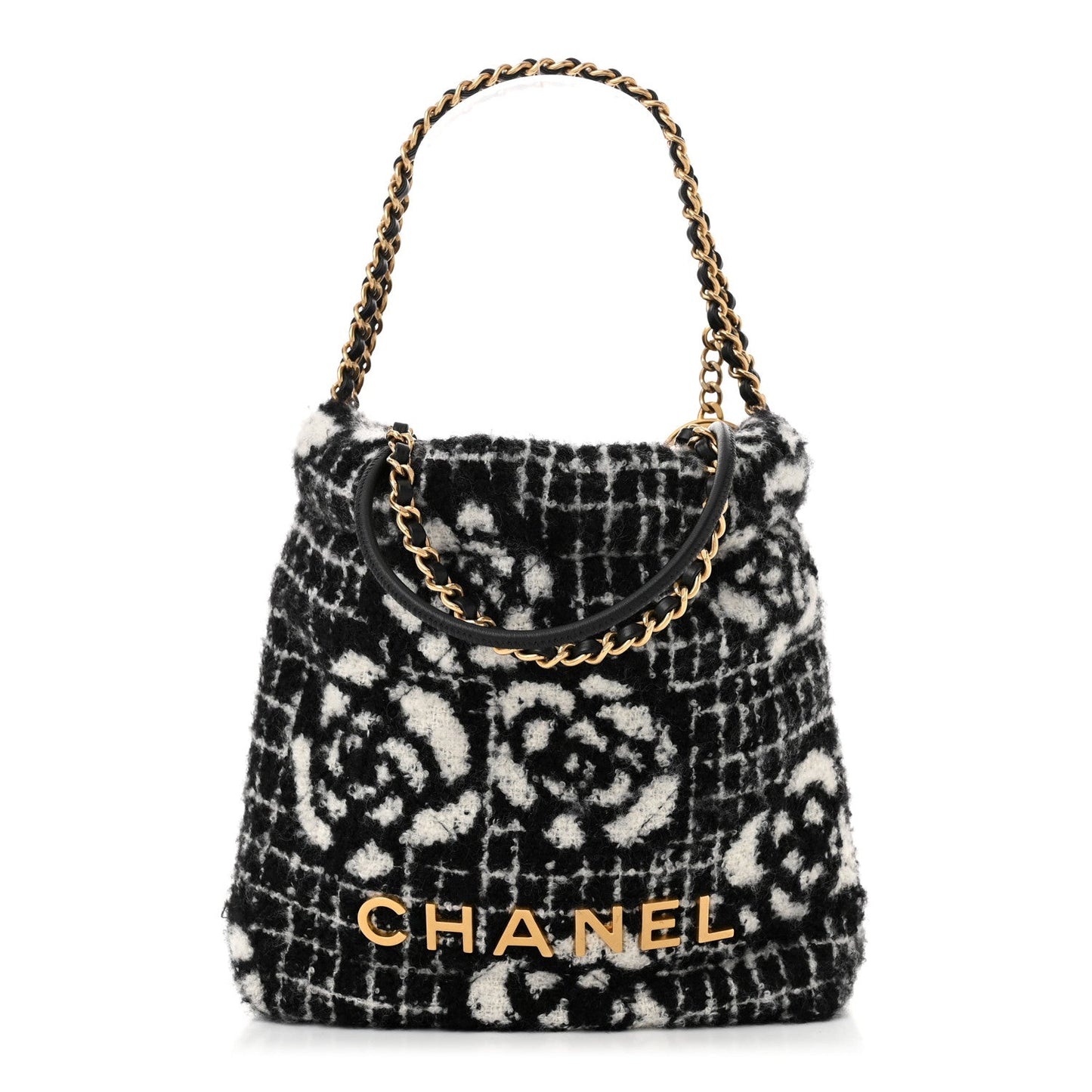 Cashmere Mini Chanel 22 Black White