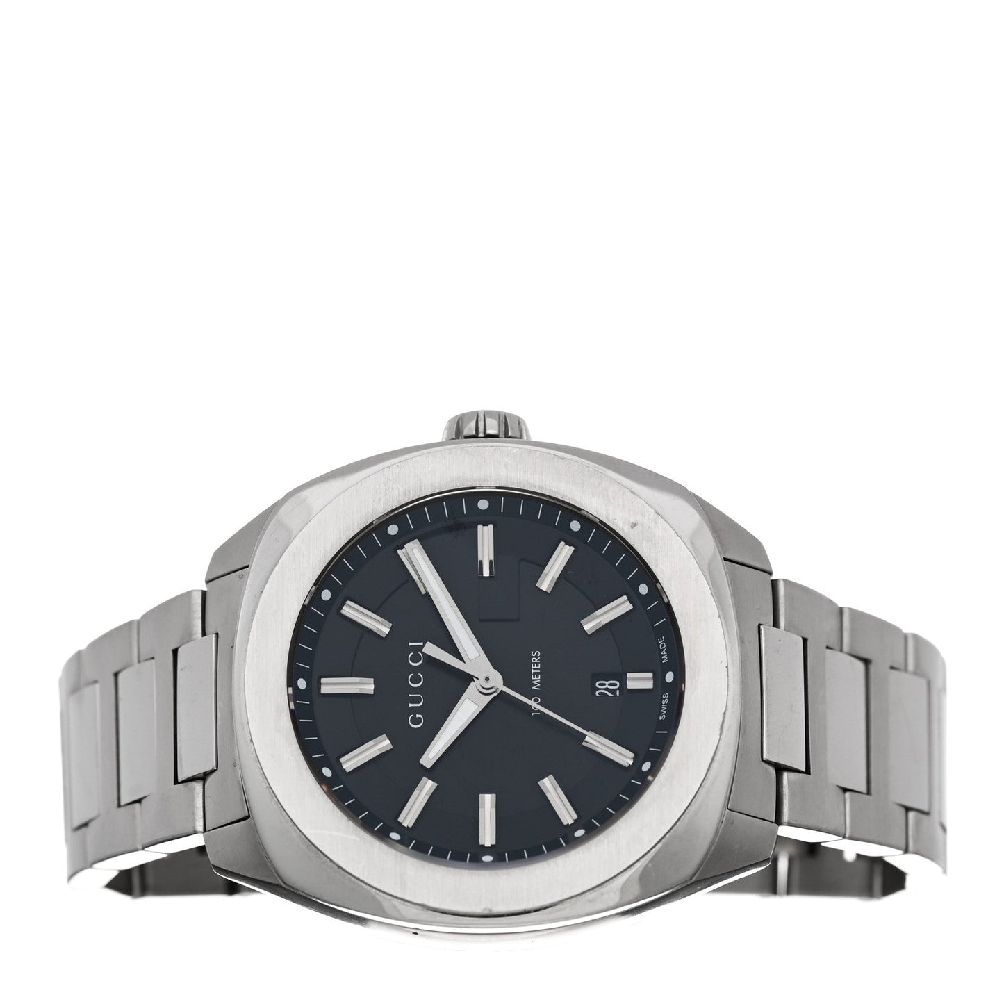 Stainless Steel 44mm GG2570 Quartz Watch Black