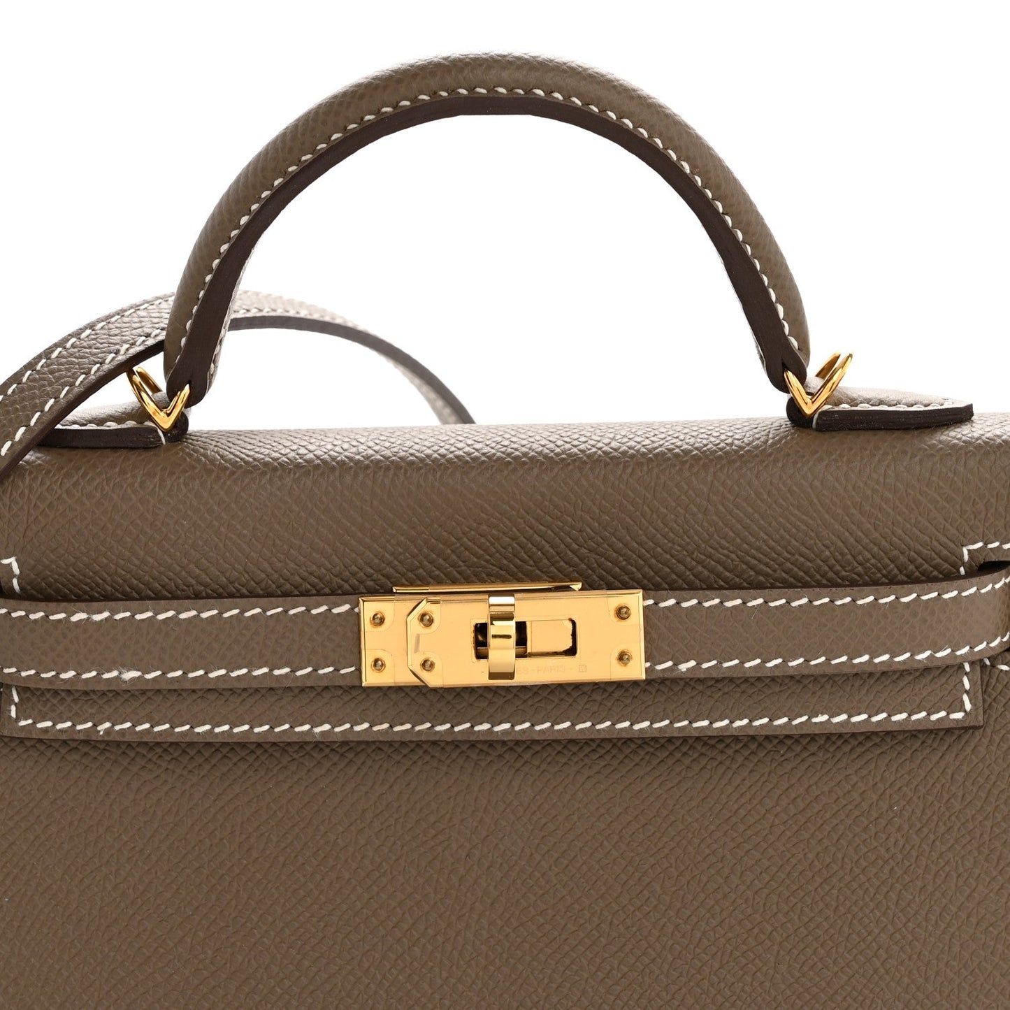 Epsom Mini Kelly Sellier 20 Etoupe
