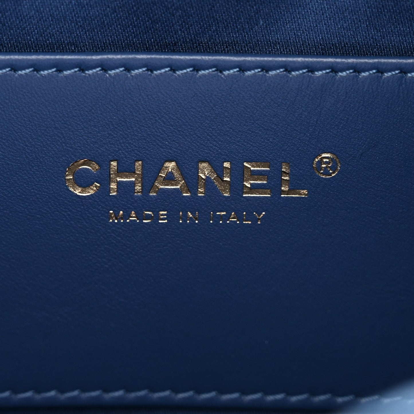 Washed Denim Quilted Small Chanel 25 Handbag Blue