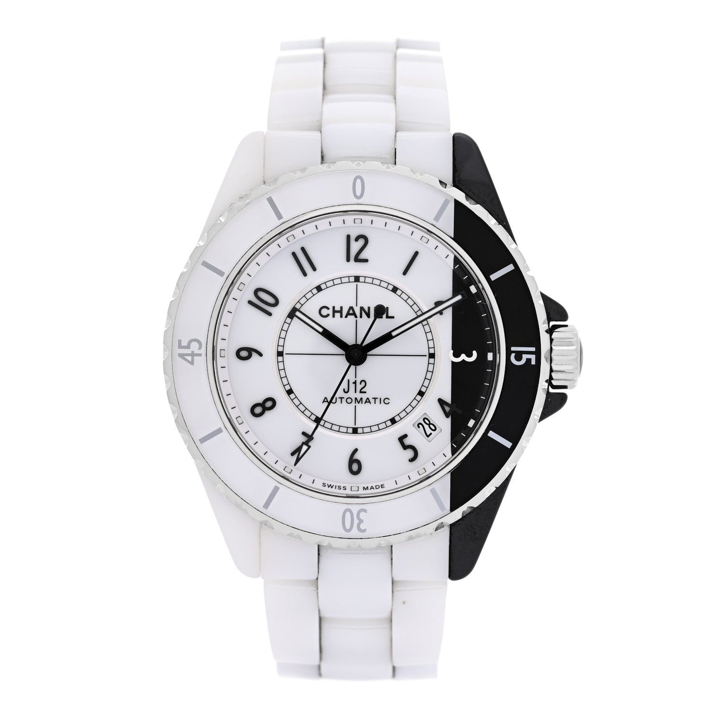 Stainless Steel Ceramic 38mm J12 Paradoxe Automatic Watch White