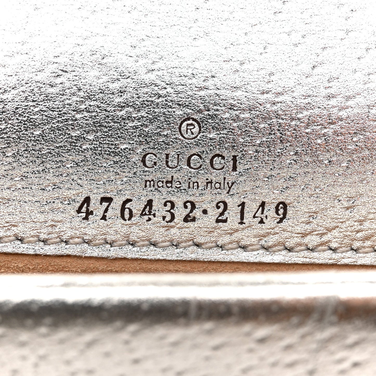 Metallic Calfskin Super Mini Dionysus Shoulder Bag Silver