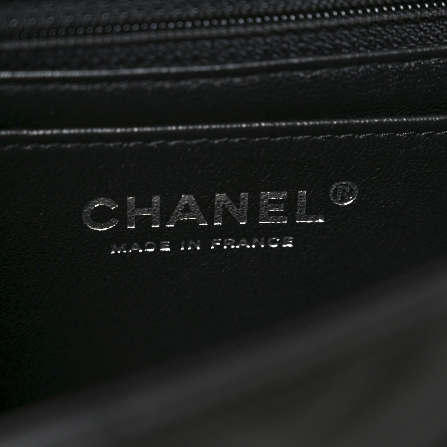 Lambskin Quilted Mini Rectangular Flap Black