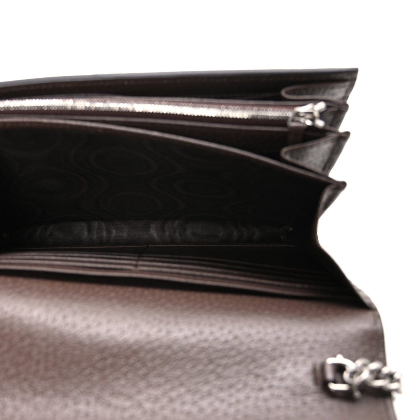 Monogram Jumbo GG Textured Dollar Calfskin Mini Dionysus Chain Wallet Camel Ebony New Acero