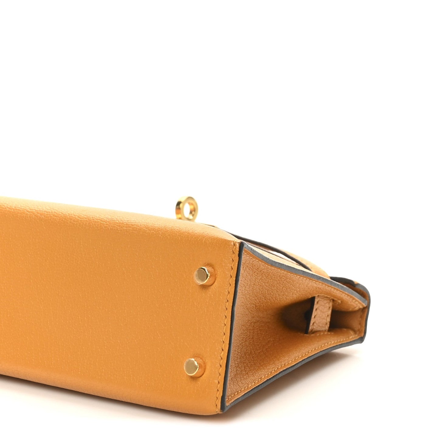 Chevre Chamkila Mini Kelly Sellier 20 Jaune D'or