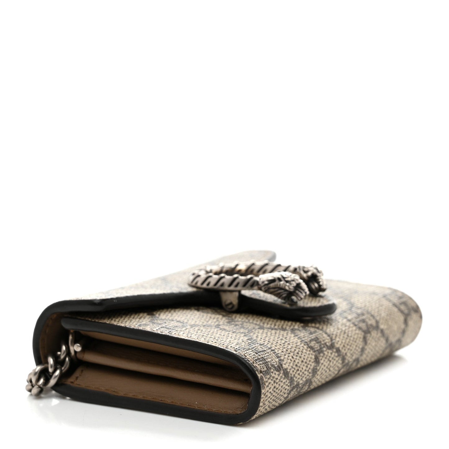 GG Supreme Monogram Dionysus Coin Purse Taupe
