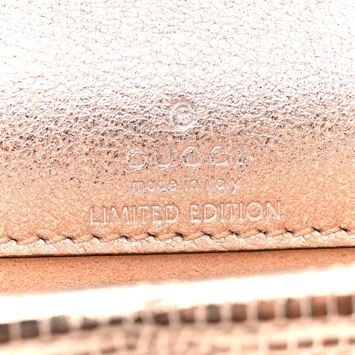 Metallic Lizard Super Mini Dionysus Bag Rame