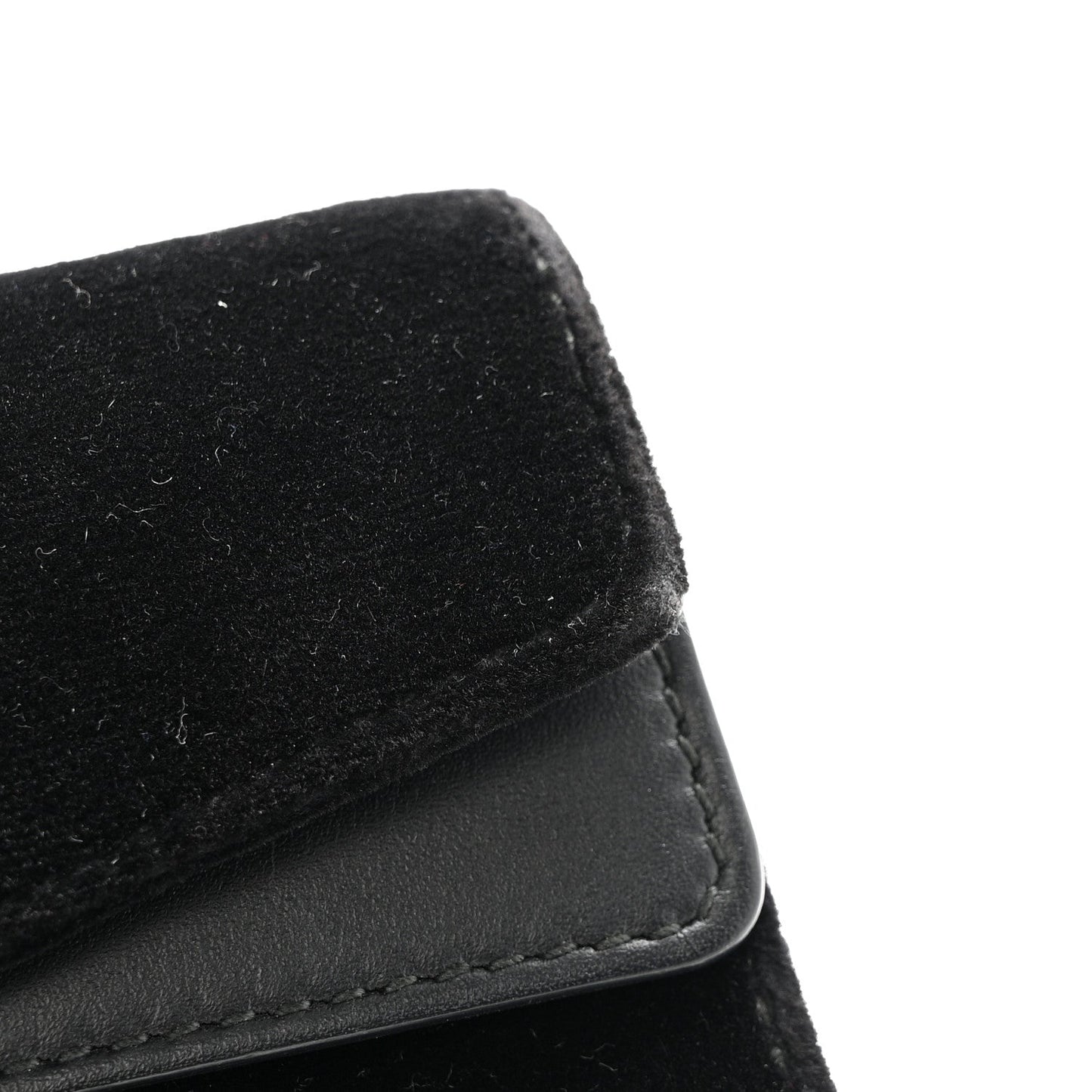 Velvet Super Mini Dionysus Shoulder Bag Black