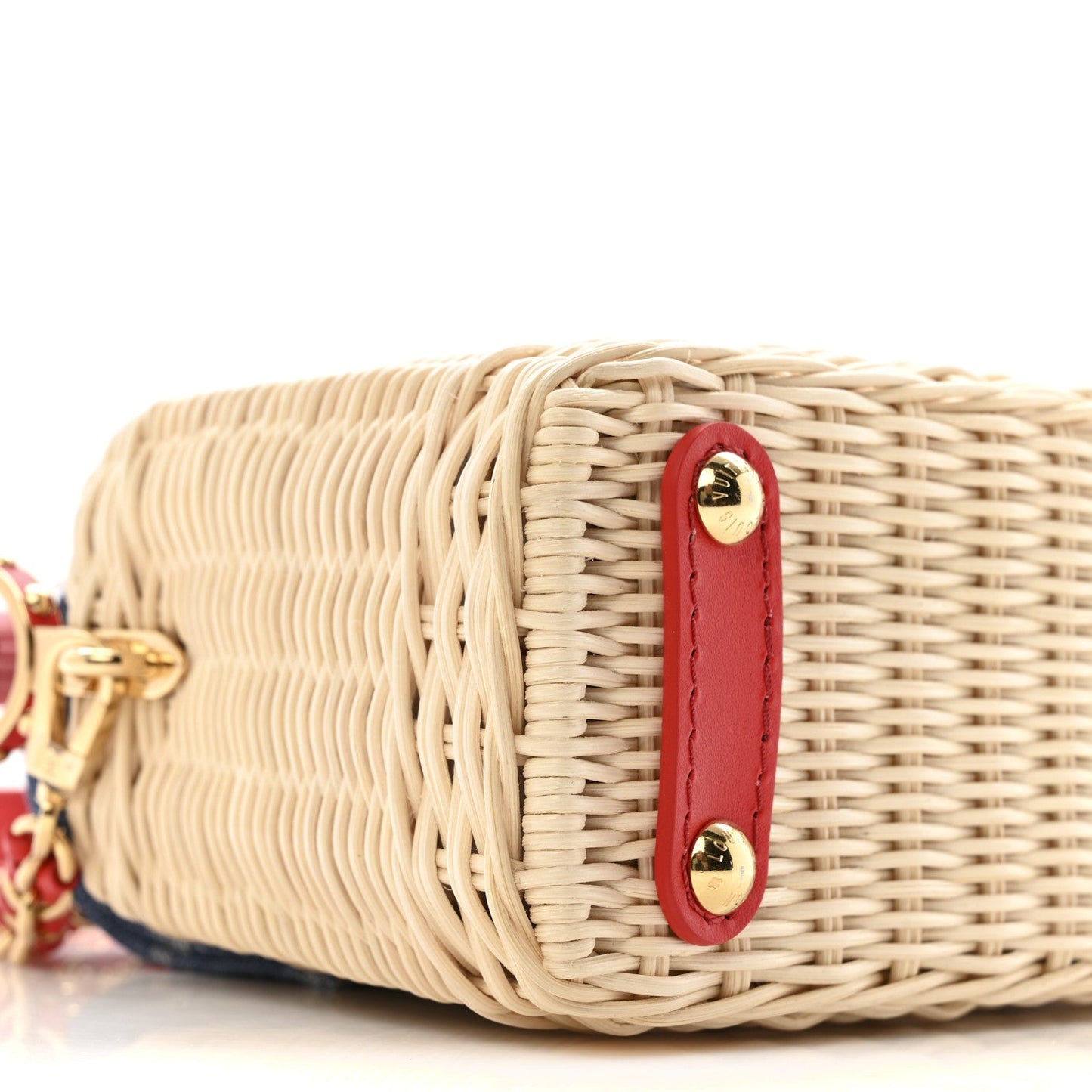 LV X TM Rattan Denim Calfskin Cerises Capucines Mini